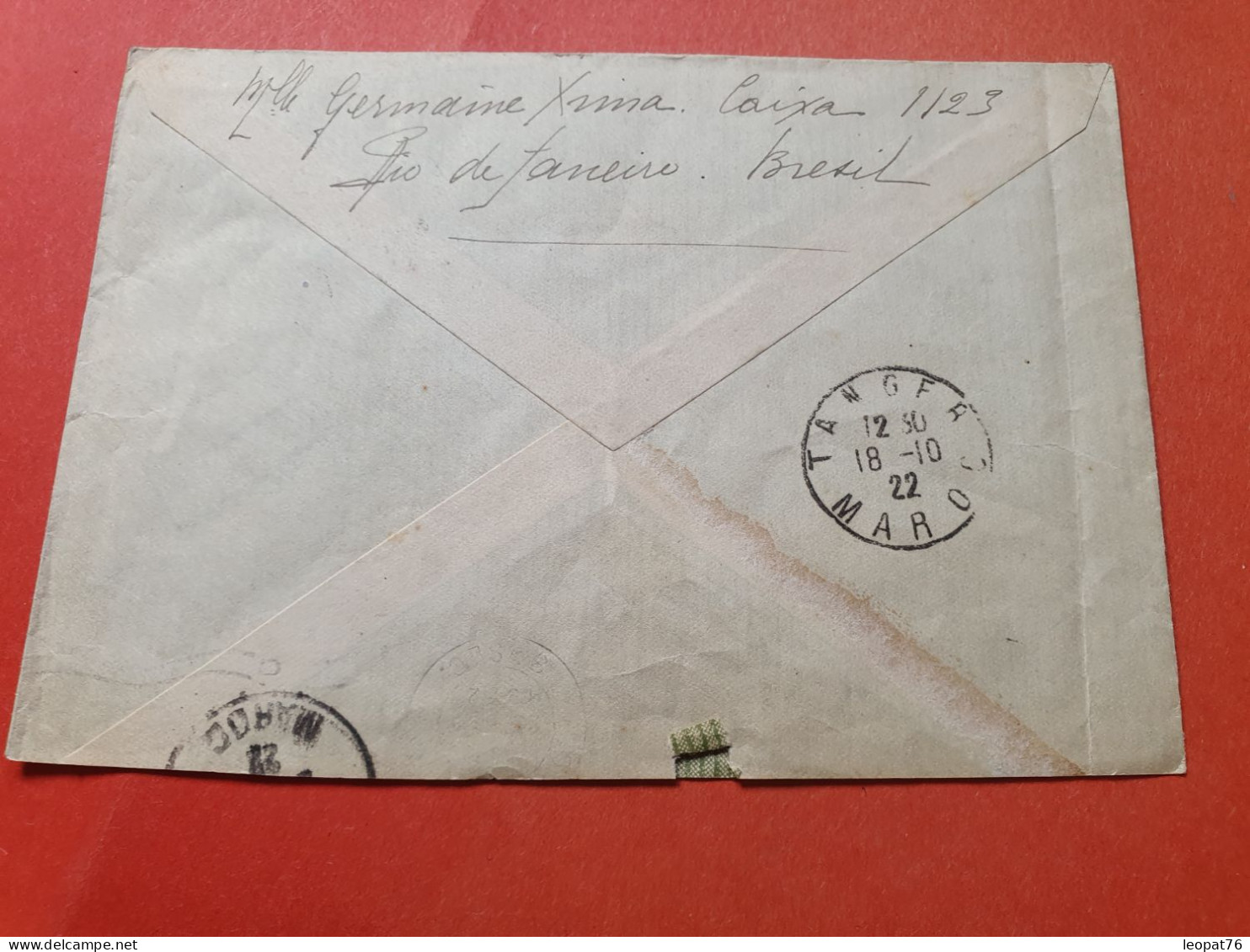 Brésil - Enveloppe De Rio De Janeiro Pour Le Maroc En 1922  - Réf 3371 - Briefe U. Dokumente