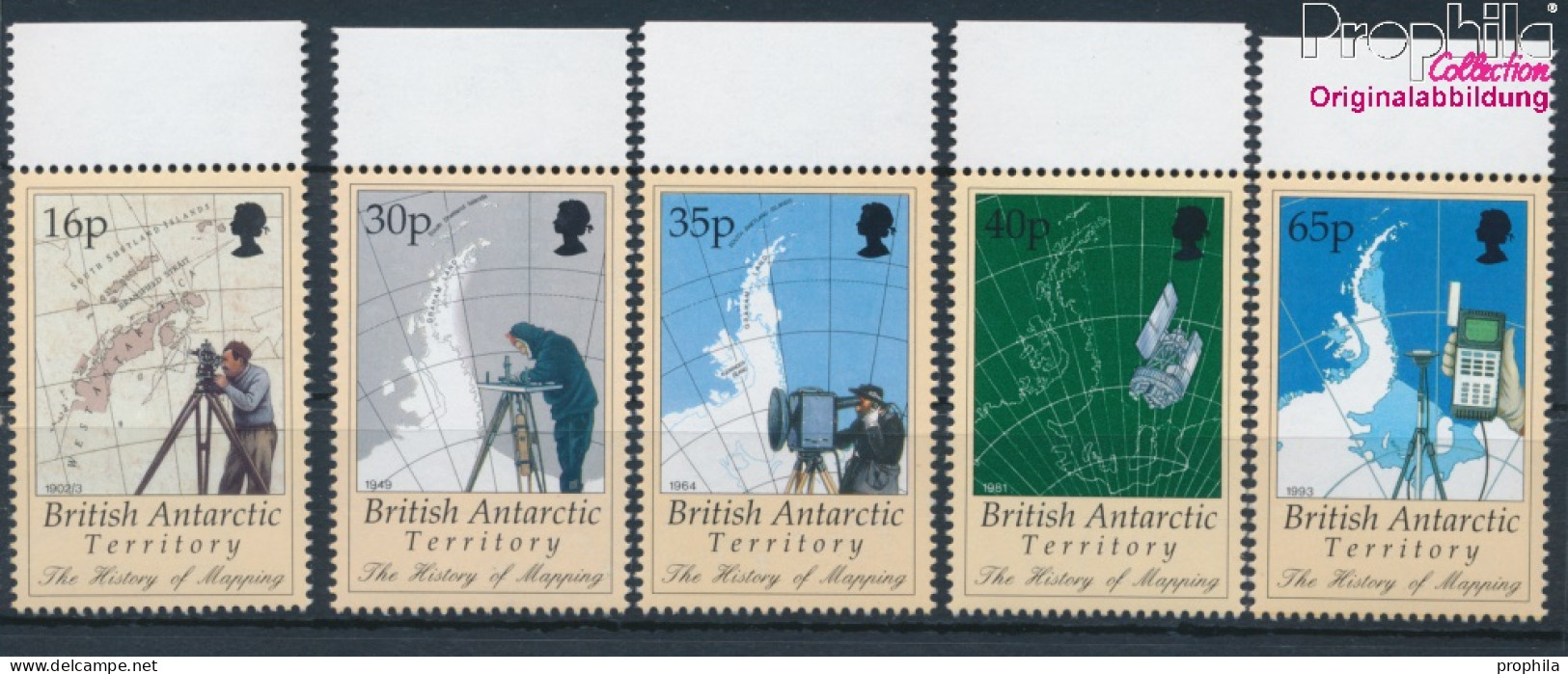 Britische Gebiete Antarktis 267-271 (kompl.Ausg.) Postfrisch 1998 Karthographie (10331992 - Nuevos