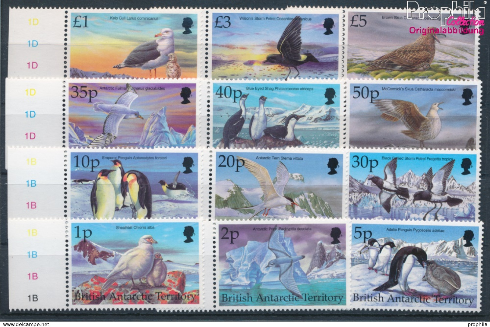 Britische Gebiete Antarktis 276-287 (kompl.Ausg.) Postfrisch 1998 Vögel Der Antarktis (10331990 - Ongebruikt