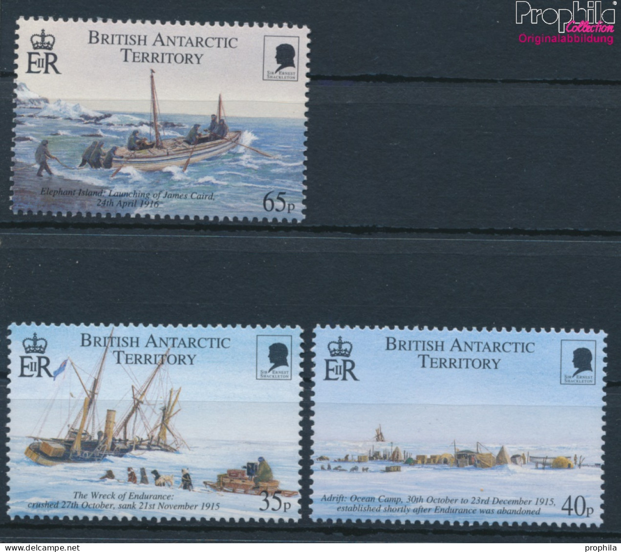 Britische Gebiete Antarktis 298-300 (kompl.Ausg.) Postfrisch 2000 Ernst Shackleton (10331987 - Unused Stamps