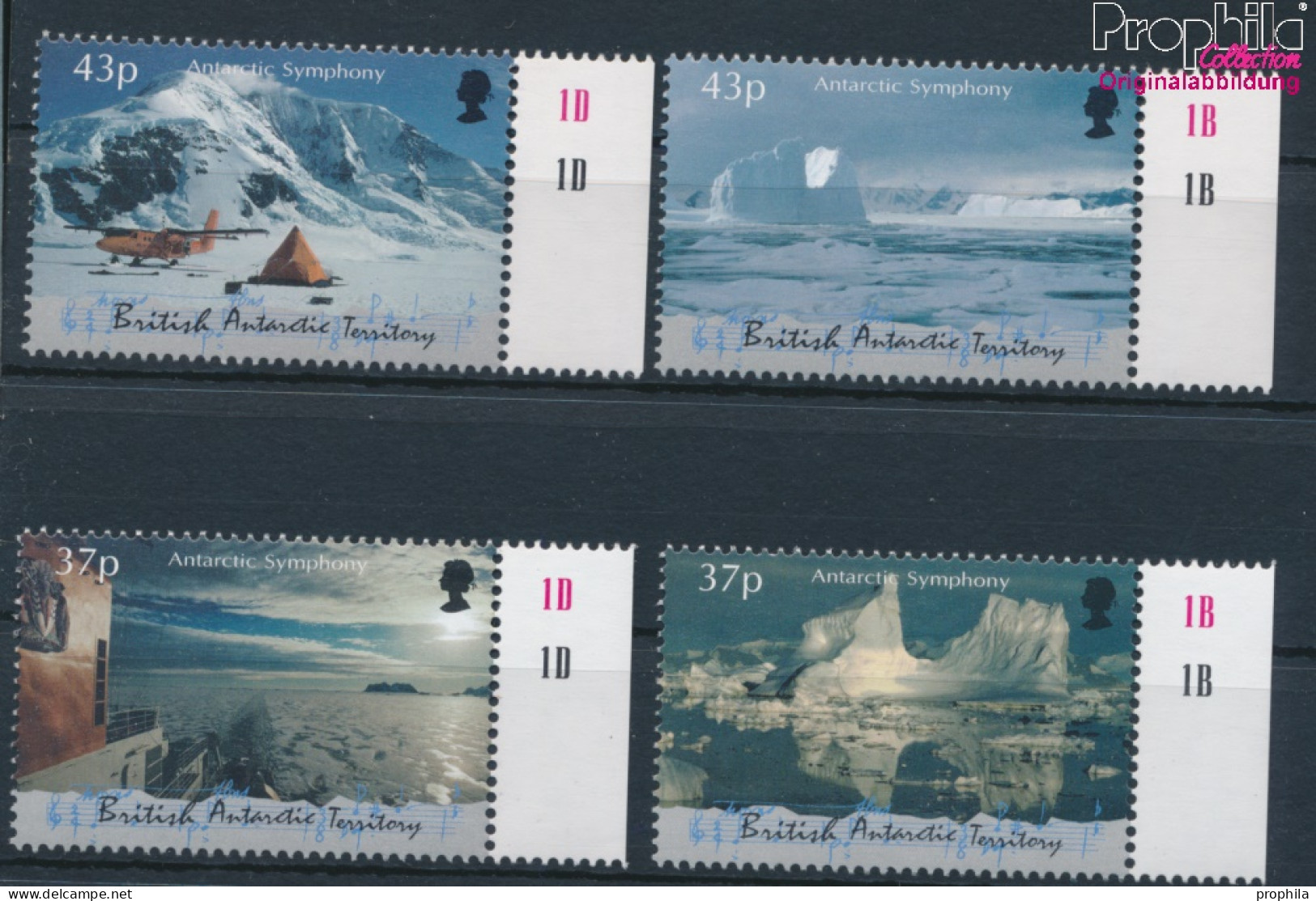 Britische Gebiete Antarktis 311-314 (kompl.Ausg.) Postfrisch 2000 Antarktische Symphonie (10331985 - Ungebraucht