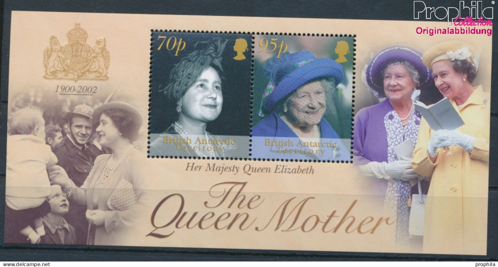 Britische Gebiete Antarktis Block10 (kompl.Ausg.) Postfrisch 2002 Königinmutter Elisabeth (10331982 - Unused Stamps