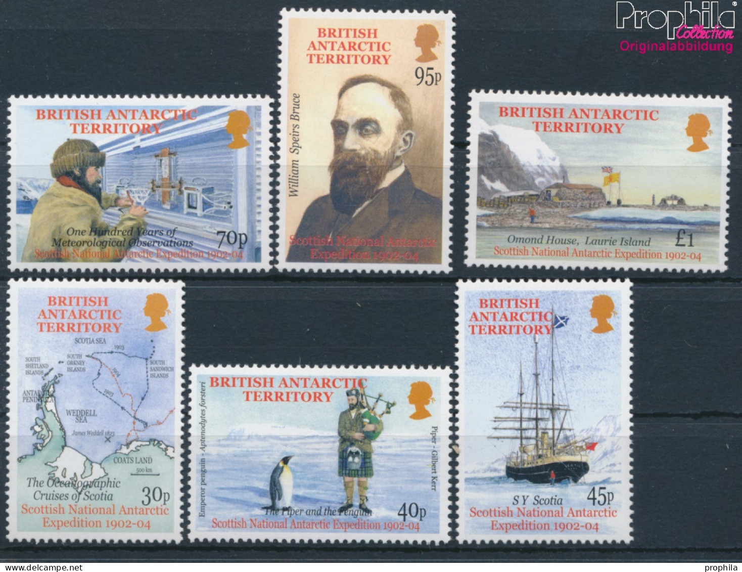 Britische Gebiete Antarktis 342-347 (kompl.Ausg.) Postfrisch 2002 Antarktisforschung (10331980 - Unused Stamps