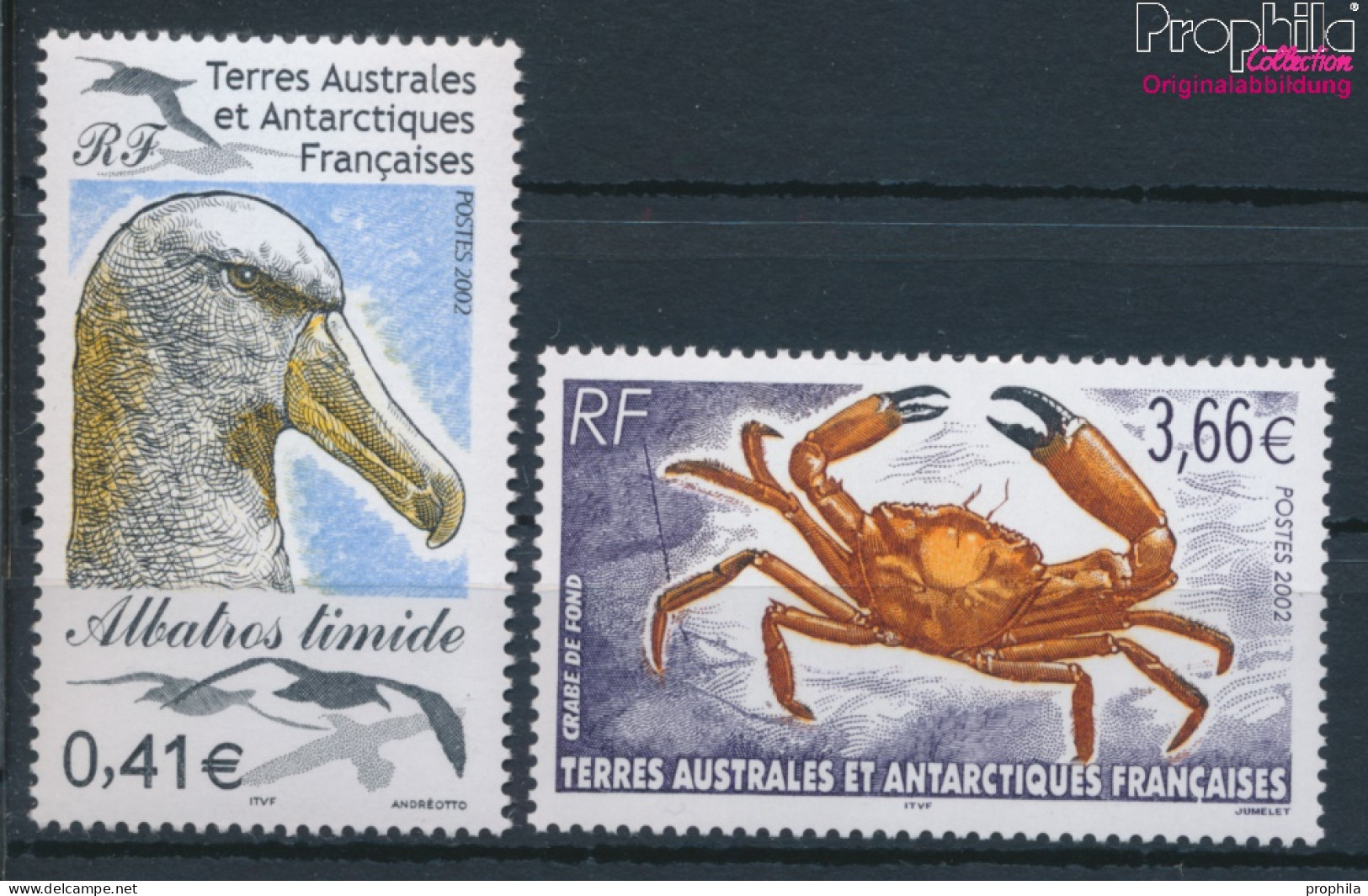 Französ. Gebiete Antarktis 480-481 (kompl.Ausg.) Postfrisch 2002 Tiere Der Antarktis (10331957 - Neufs