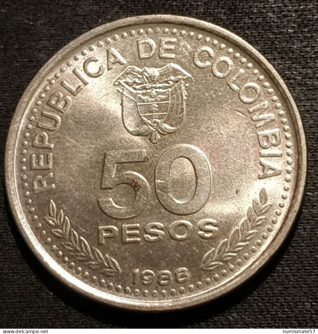 COLOMBIE - COLOMBIA - 50 PESOS 1988 - KM 272 - CENTENARIO CONSTITUCION NACIONAL 1886 - Colombie