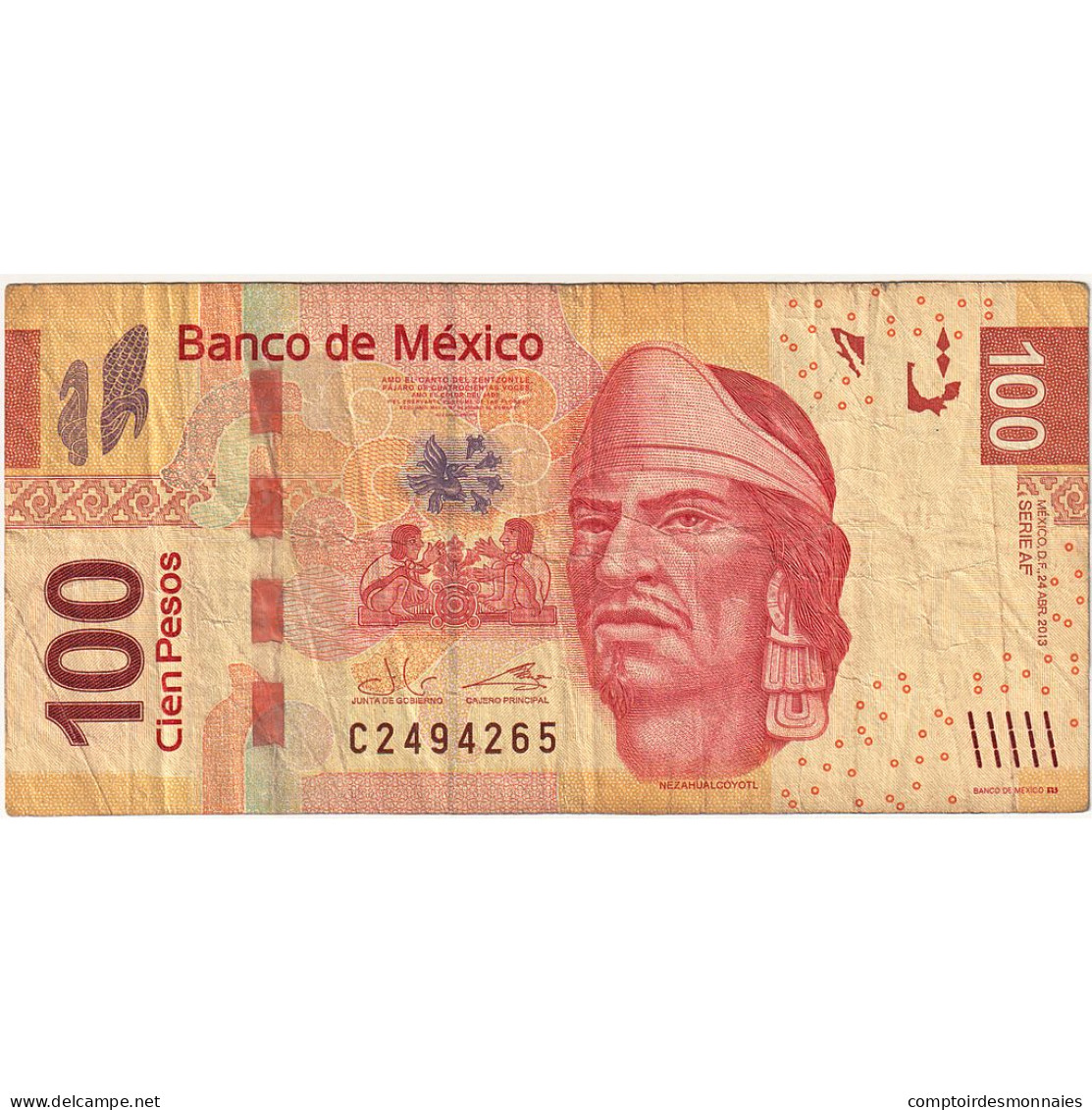 Mexique, 100 Pesos, 2013, 2013-10-17, KM:124, TTB - Mexiko