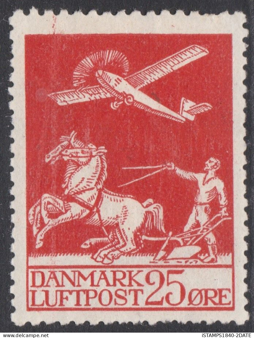 00715/  Denmark 1925 Sg226 25ore Red M/MINT Air Cv £49 - Luchtpostzegels