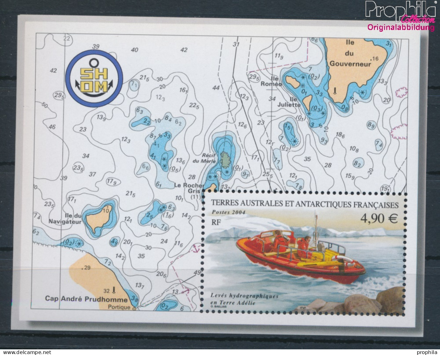 Französ. Gebiete Antarktis Block12 (kompl.Ausg.) Postfrisch 2004 Hydrographische Messungen (10331953 - Ungebraucht