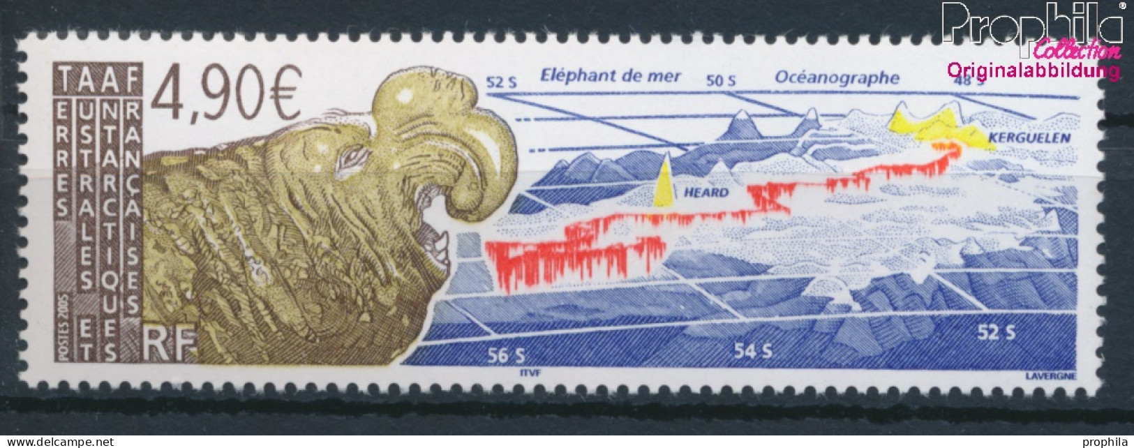 Französ. Gebiete Antarktis 566 (kompl.Ausg.) Postfrisch 2005 Seeelefanten Forschung (10331951 - Unused Stamps