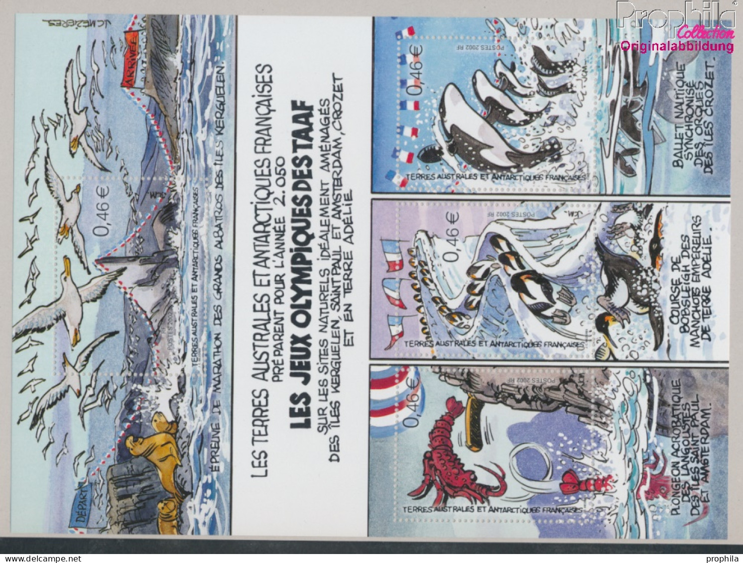 Französ. Gebiete Antarktis Block7 (kompl.Ausg.) Postfrisch 2002 Olympische Spiele (10331464 - Ungebraucht