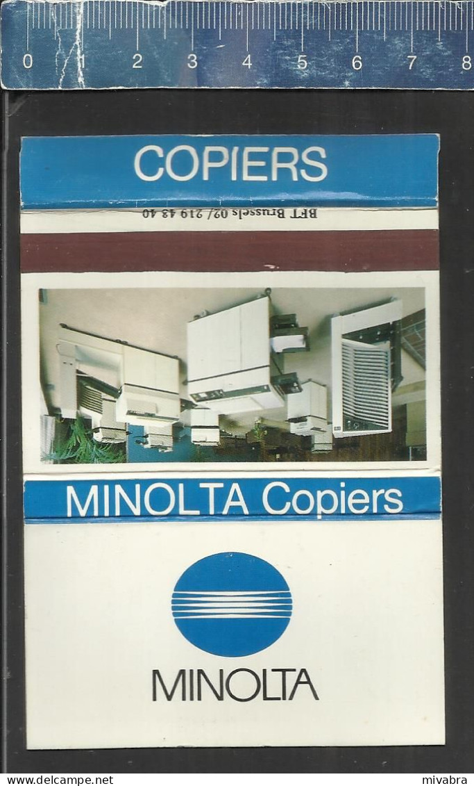 MINOLTA COPIERS - OLD MATCHCOVER BELGIUM - Boites D'allumettes - Etiquettes