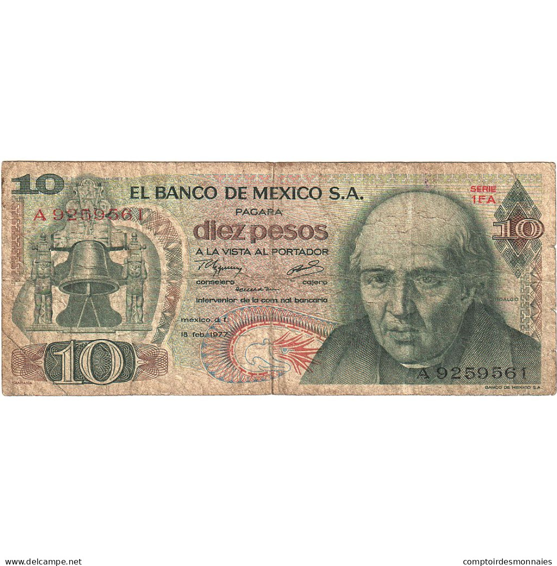 Mexique, 10 Pesos, 1975, 1975-05-15, KM:63h, B - Mexico