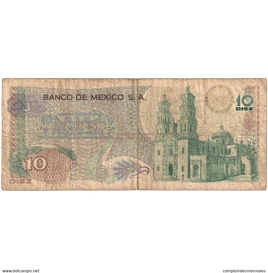 Mexique, 10 Pesos, 1975, 1975-05-15, KM:63h, B - Mexiko