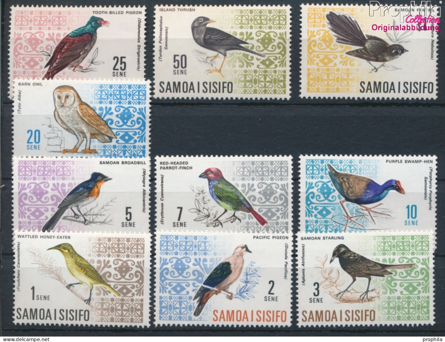 Samoa 152-161 (kompl.Ausg.) Postfrisch 1967 Vögel (10331878 - Samoa