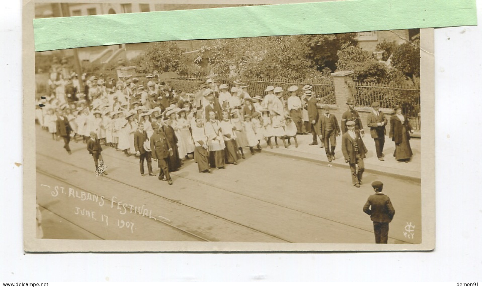 Carte Photo - St. Albans Festival  - June 17 1907 -  (1 Pli) - CACHET DE Teddington - - Herefordshire