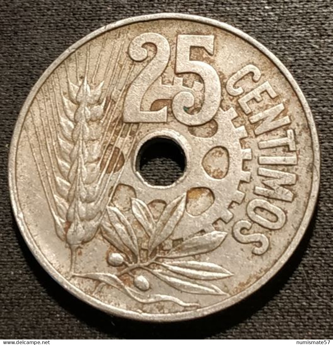 ESPAGNE - ESPANA - SPAIN - 25 CENTIMOS 1934 - République - KM 754 - 25 Centesimi