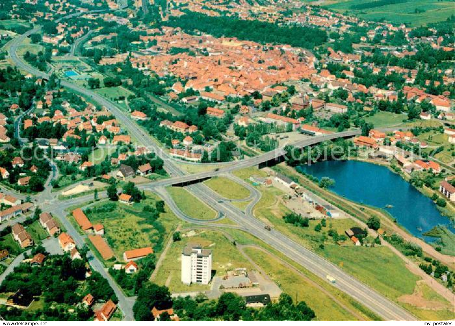 72878867 Osterode Harz Blick Ueber Den Nordhang Zur Malerischen Stadt Fliegerauf - Osterode