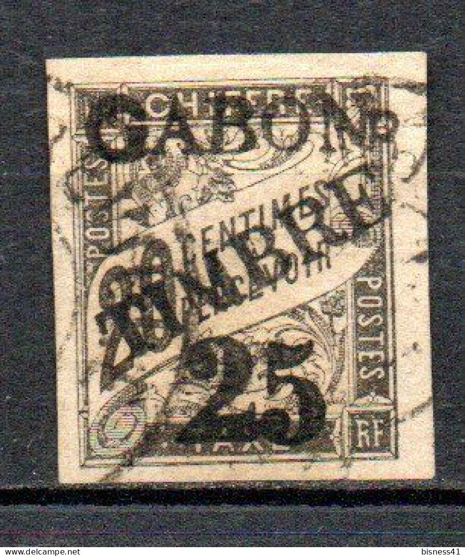 Col40 Colonie Gabon 1889 N° 13 Oblitéré Signé Cote 160,00€ - Gebraucht