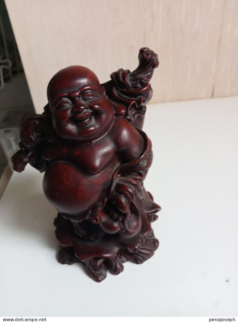 Statuette Bouddha En Résine Hauteur 12 Cm X 8 Cm - Asian Art