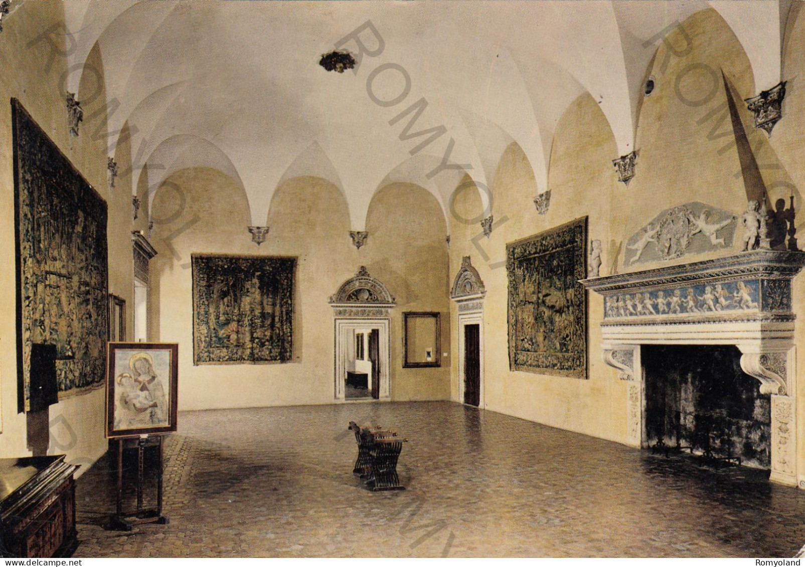 CARTOLINA  B17 URBINO,MARCHE-PALAZZO DUCALE-SALA DEGLI ANGELI-sec.XV-STORIA,MEMORIA,CULTURA,BELLA ITALIA,NON VIAGGIATA - Urbino