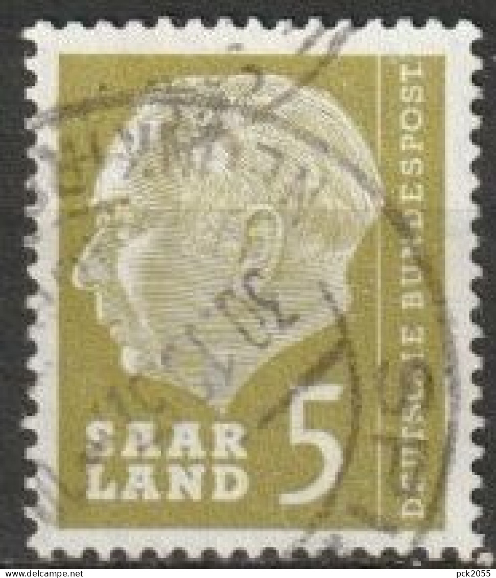 Saarland1957 MiNr.384  O Gestempelt Bundespräsident Theodor Heuss ( A2874/2 ) - Gebruikt