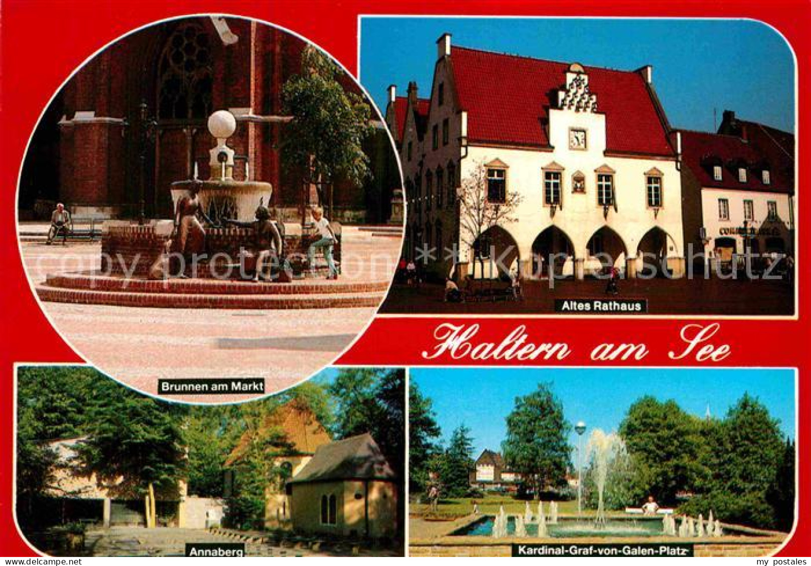 72875639 Haltern See Brunnen Am Markt Altes Rathaus Kardinal Graf Von Galen Plat - Haltern