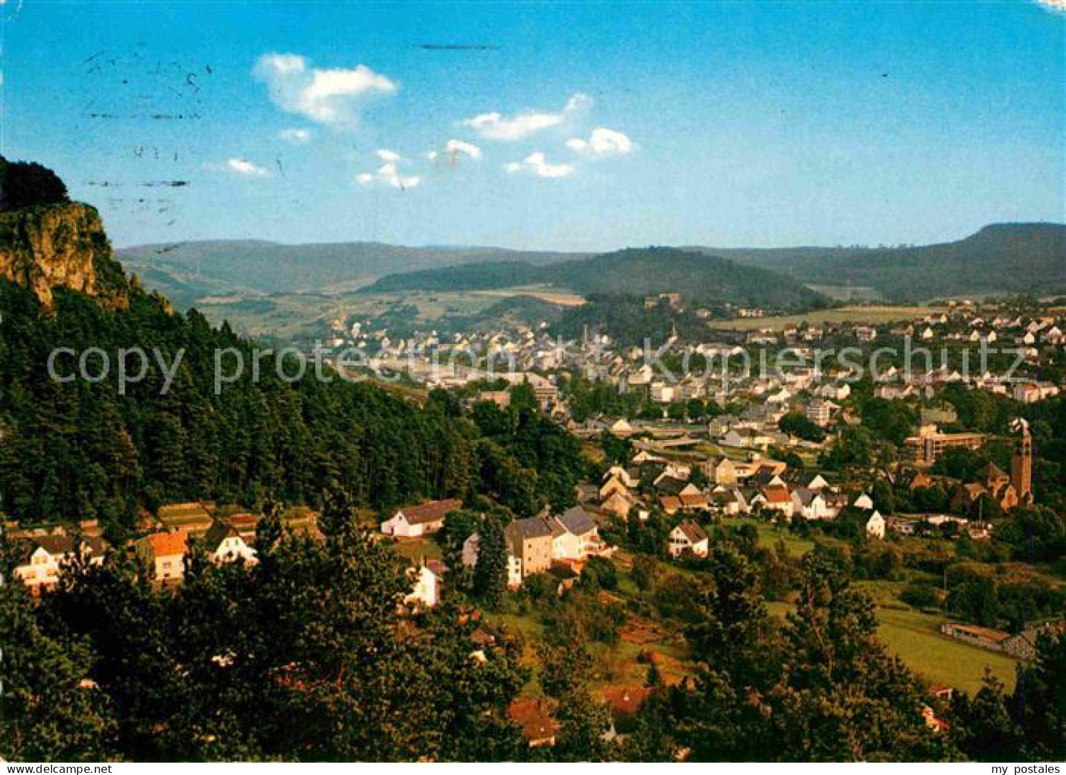 72875580 Gerolstein Panorama Blick Vom Auberg Mit Munterlay Gerolstein - Gerolstein