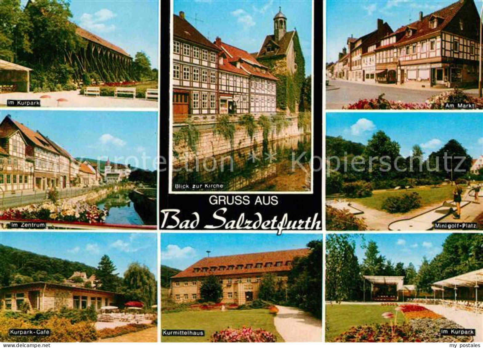 72875452 Bad Salzdetfurth Kurpark Cafe Zentrum Kirche Kurmittelhaus Minigolf Mar - Bad Salzdetfurth