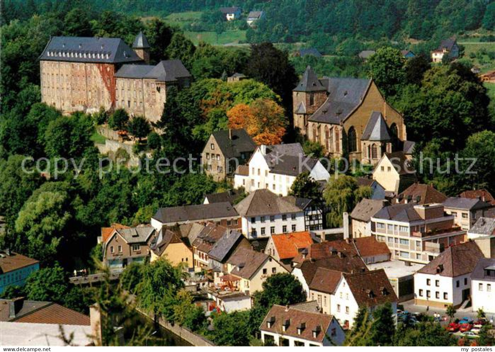 72875361 Schleiden Eifel Teilansicht Mit Kirche Und Schloss Schleiden - Schleiden