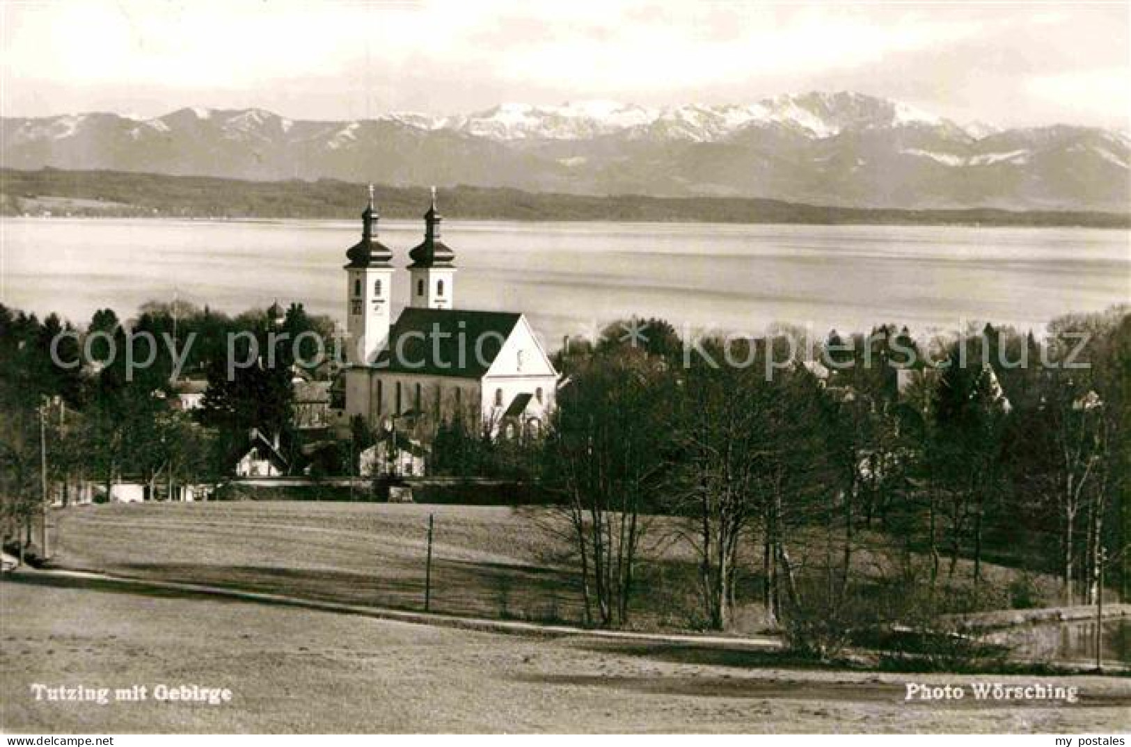 72875216 Tutzing Starnberger See Blick Zur Kirche Alpenpanorama Tutzing - Tutzing