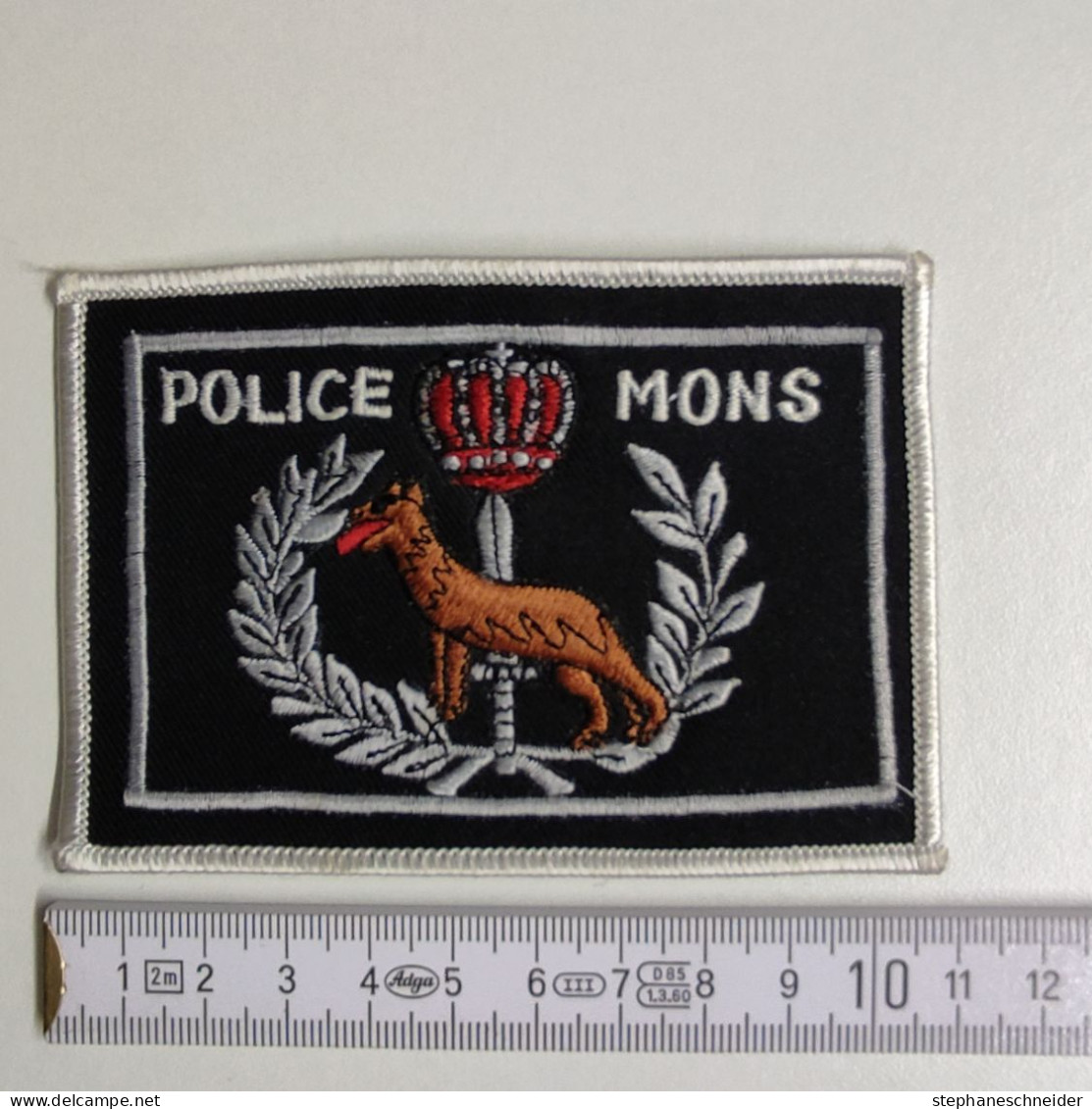 ECUSSON POLICE GENDARMERIE PATCH BADGE CANINE K9 -POLICE MONS - Police & Gendarmerie