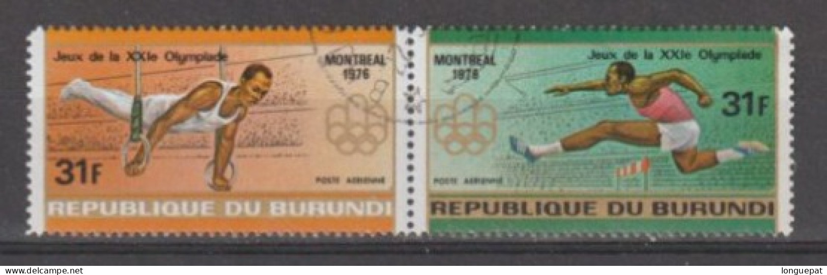 BURUNDI - Jeux Olympiques D'été De  Montréal : Gymnastique, Anneaux, Course De Haies - Luftpost