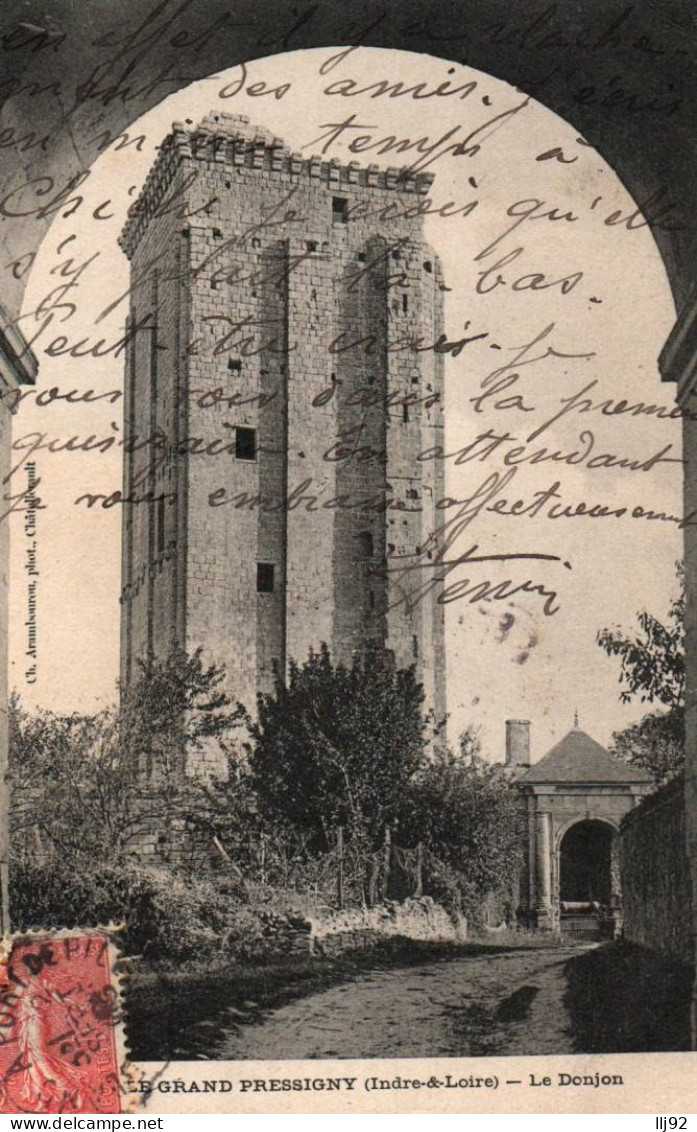 CPA 37 - LE GRAND PRESSIGNY (Indre Et Loire) - Le Donjon - Le Grand-Pressigny