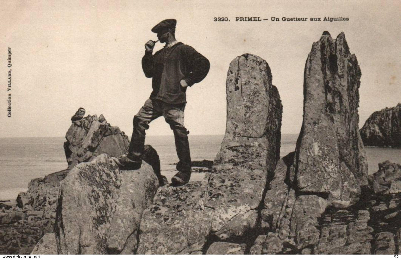 CPA 29 - PRIMEL (Finistère) - 3320. Un Guetteur Aux Aiguilles - Primel