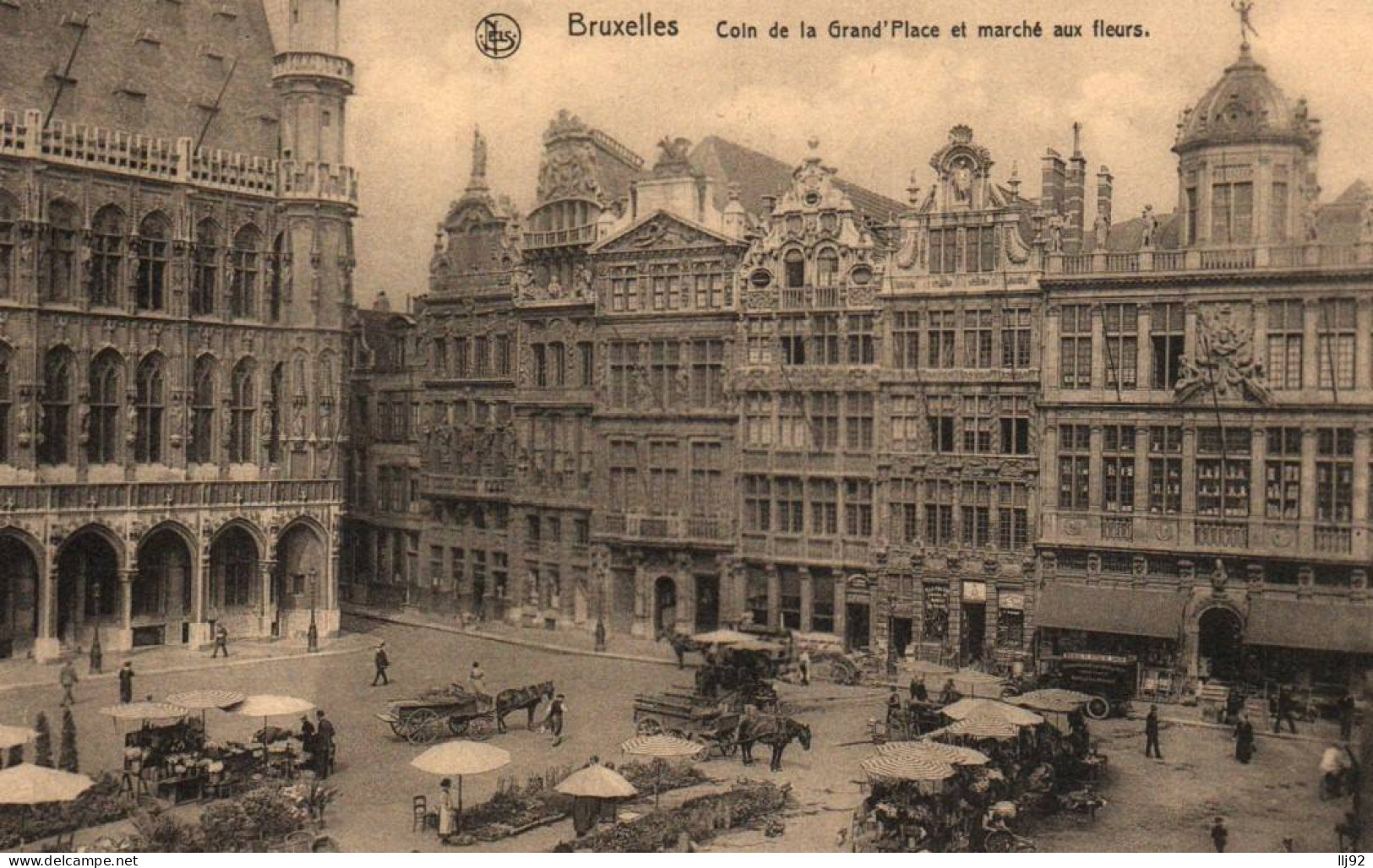 CPA BELGIQUE - BRUXELLES - Coin De La Grand'Place Et Marché Aux Fleurs - Markten