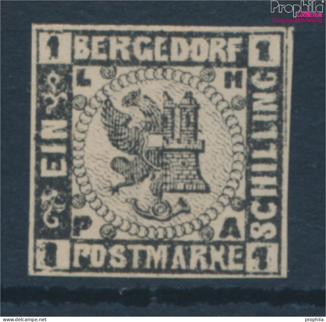 Bergedorf 2ND Neu- Bzw. Nachdruck Ungebraucht 1887 Wappen (10335565 - Bergedorf