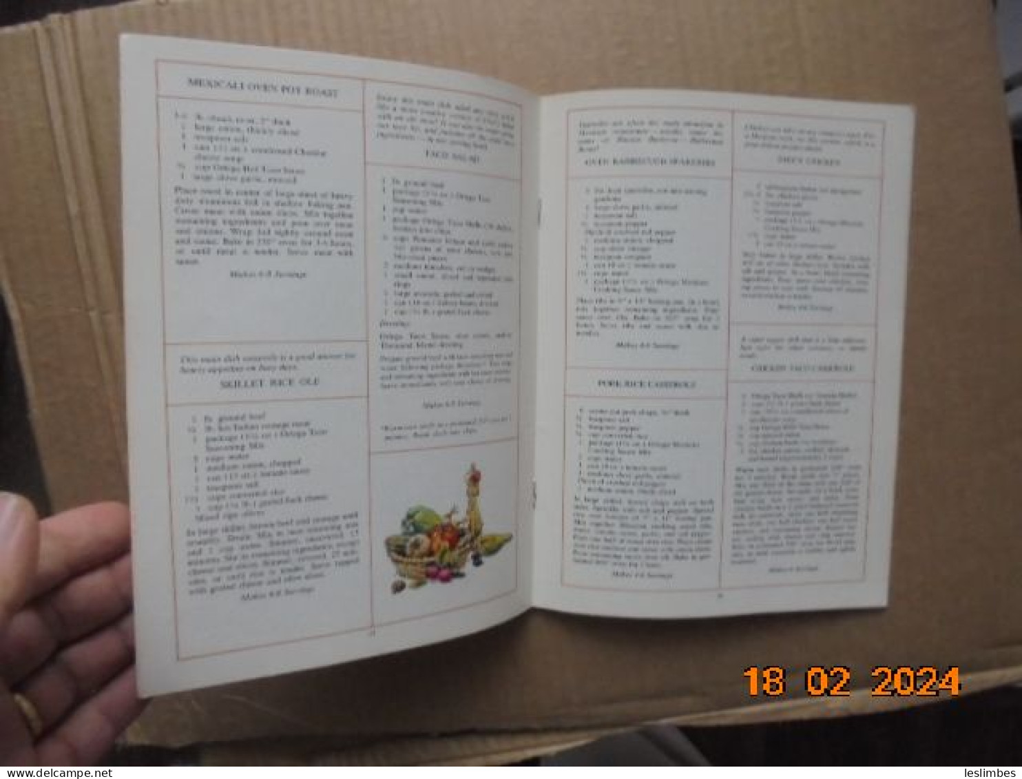 ORTEGA GUIDE TO MEXICAN COOKING - Heublein, Inc. 1978 - Américaine