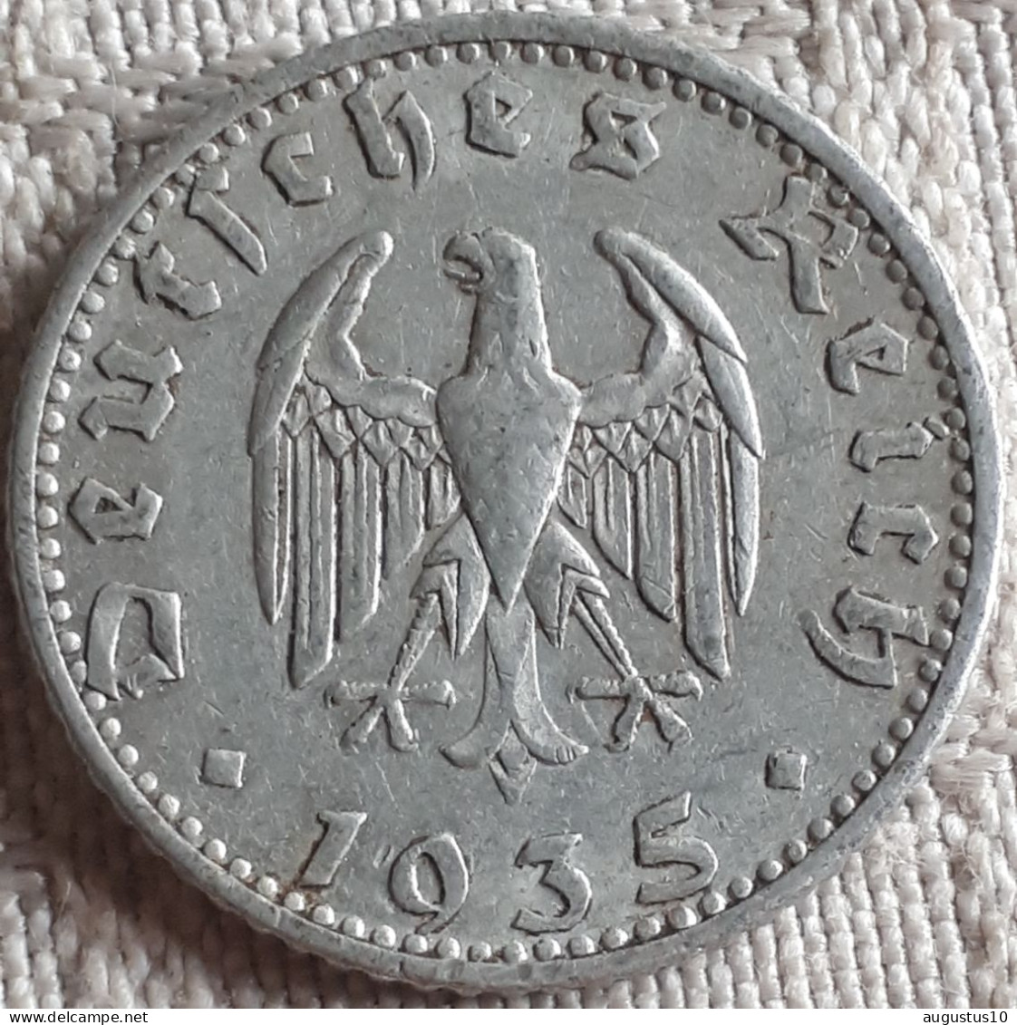 DUITSLAND : 50 REICHSPFENNIG 1935 D  XF KM 87  BETTER DATE - 50 Reichspfennig