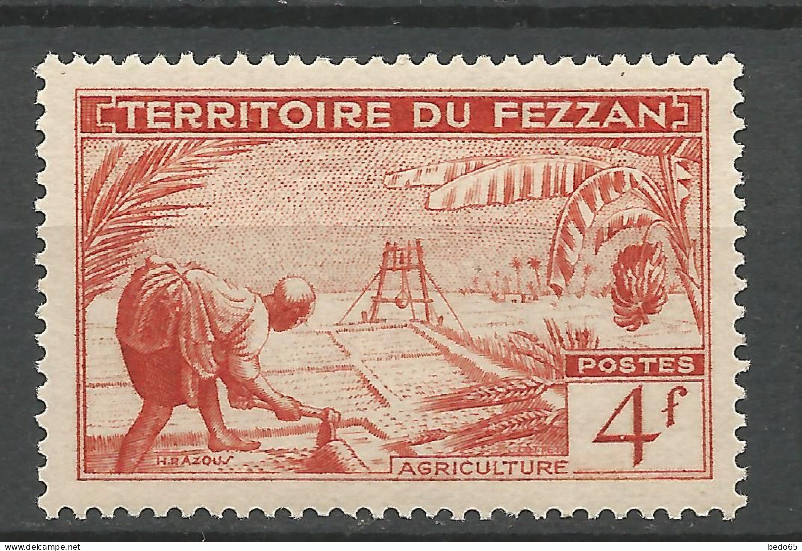 FEZZAN N° 59 NEUF** LUXE SANS CHARNIERE NI TRACE  Bon Centrage / Hingeless  / MNH - Neufs