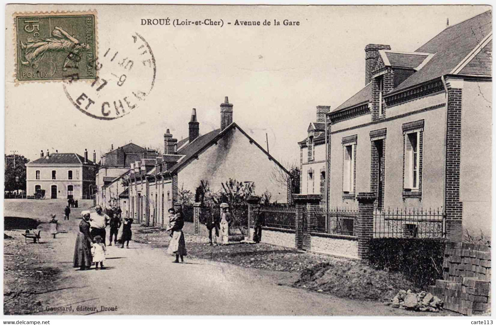 41 - B24411CPA - DROUE - Avenue De La Gare - Très Bon état - LOIR-ET-CHER - Droue