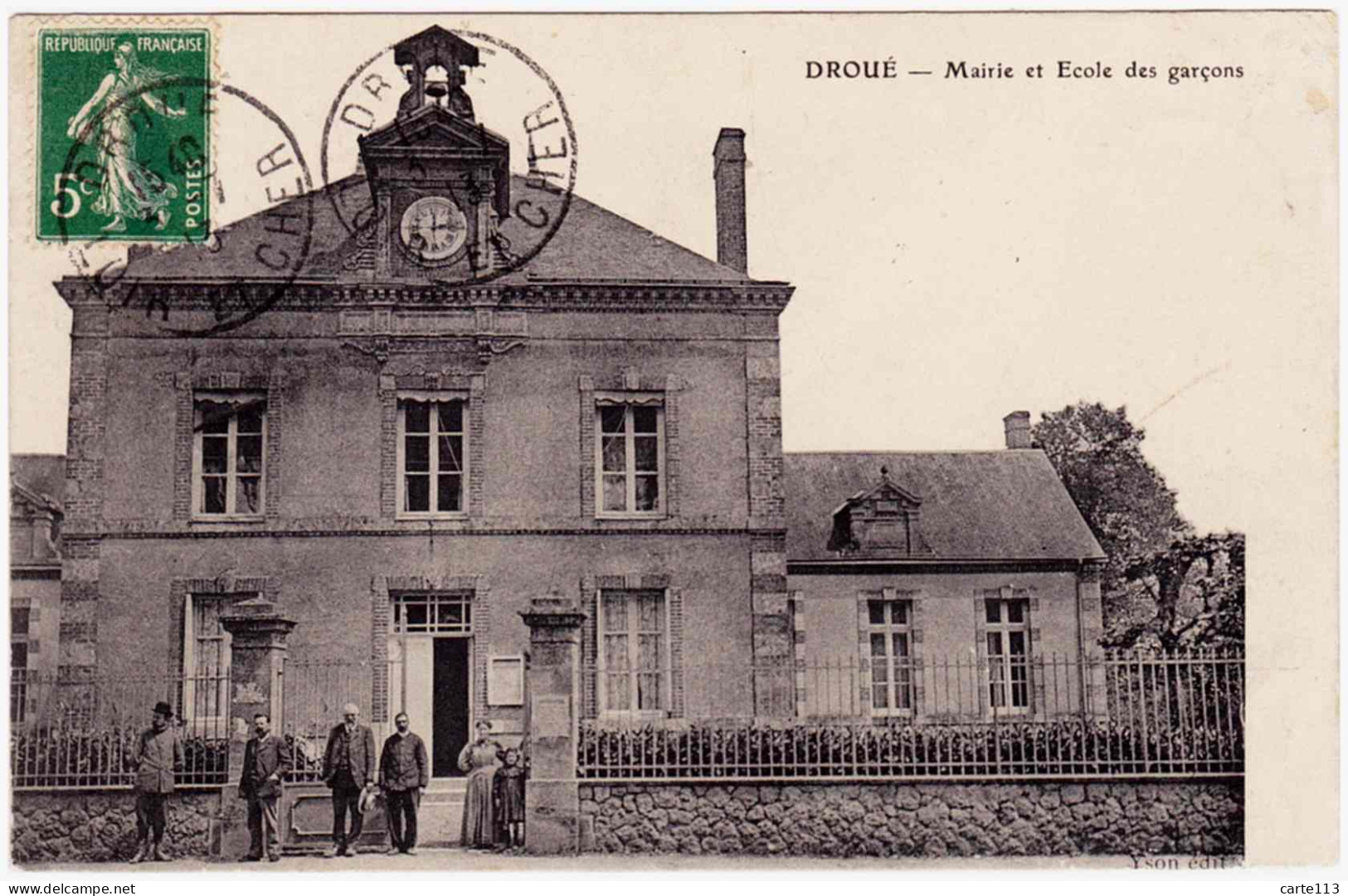 41 - B24415CPA - DROUE - Mairie Et Ecole Des Garçons - Très Bon état - LOIR-ET-CHER - Droue