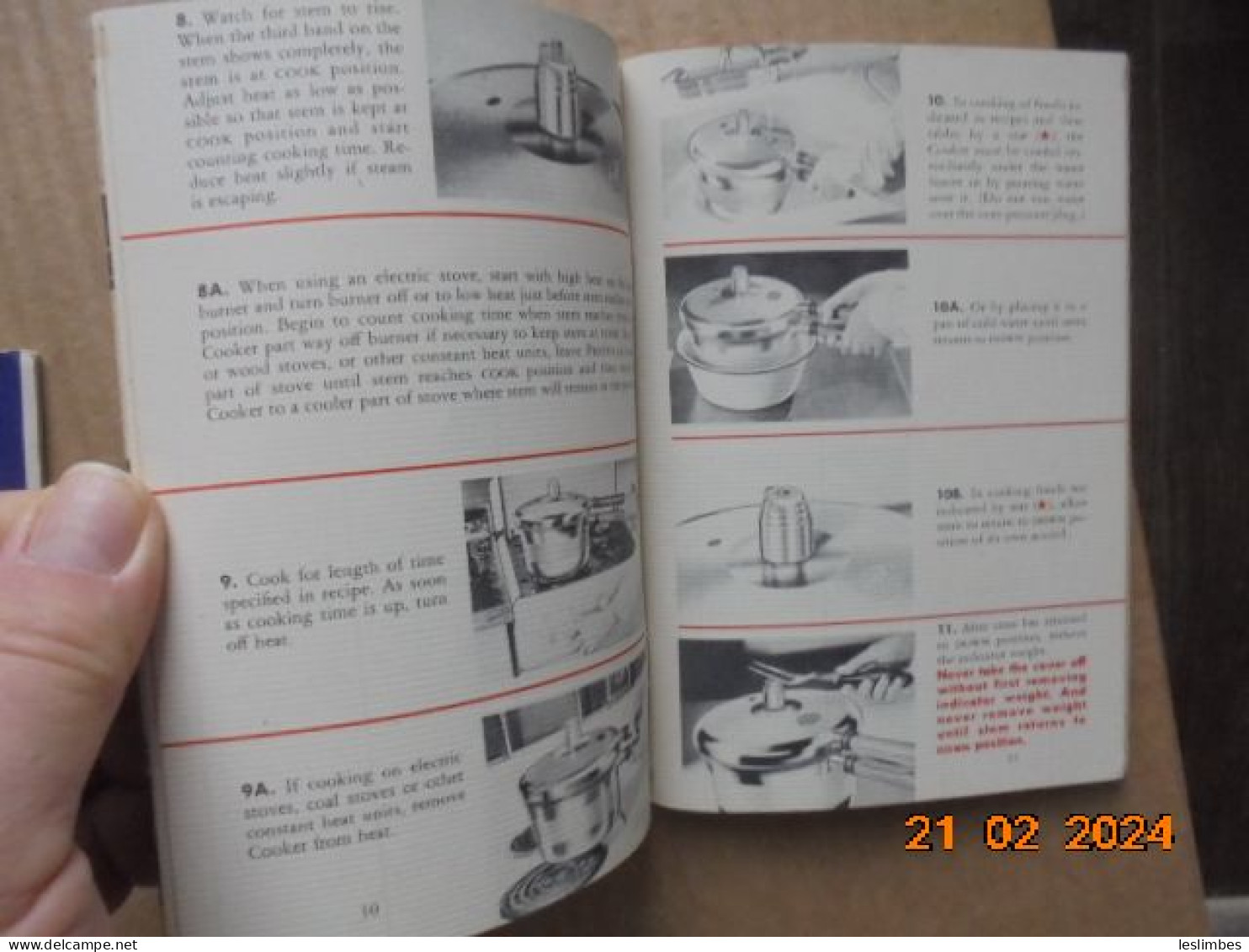 National Presto Cooker (Model '40') Recipe Book : Instructions And Cooking Time Tables 1947 - Américaine