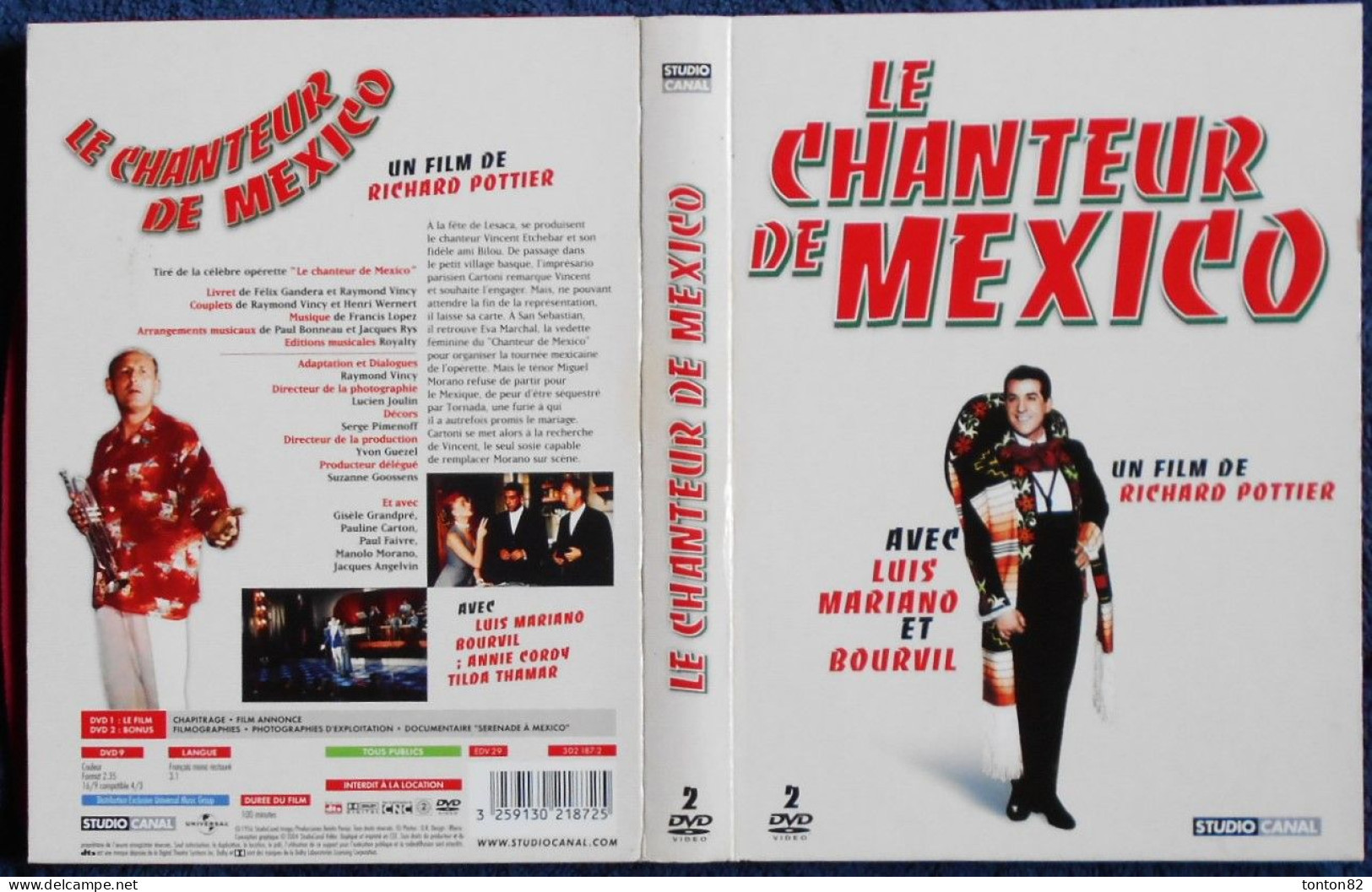 Le Chanteur De Mexico - Luis Mariano - Bourvil -  Annie Cordy . - Commedia