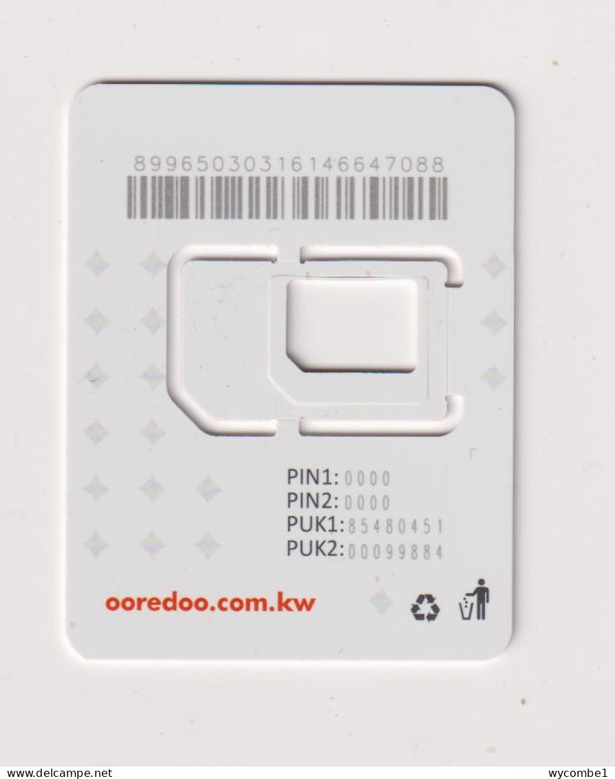 KUWAIT  - Ooredoo SIM Frame Phonecard - Koeweit