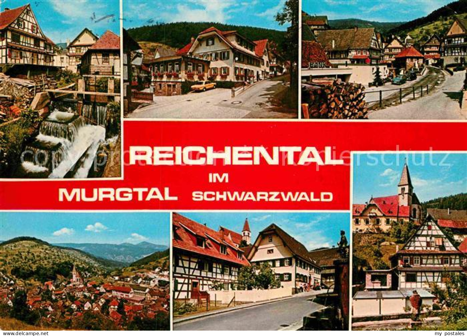 72872176 Reichental Murgtal Fliegeraufnahme Bach Fachwerk Gernsbach - Gernsbach