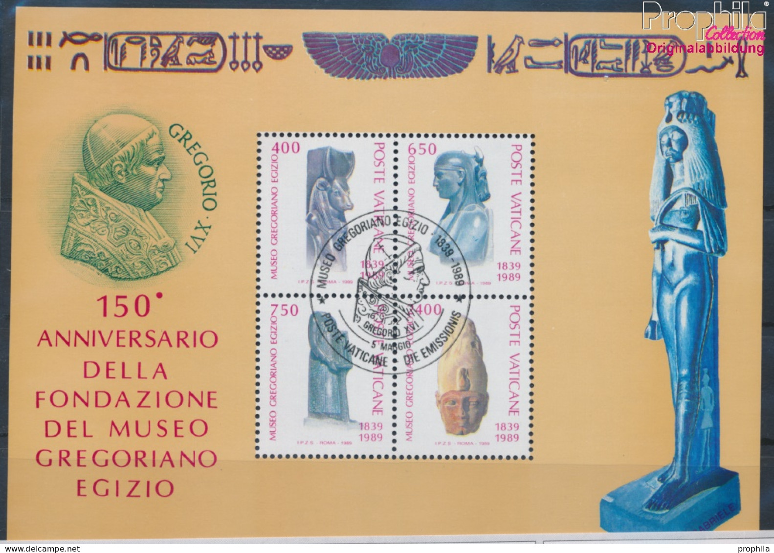 Vatikanstadt Block11 (kompl.Ausgabe) Gestempelt 1989 Ägyptisches Museum (10334823 - Oblitérés