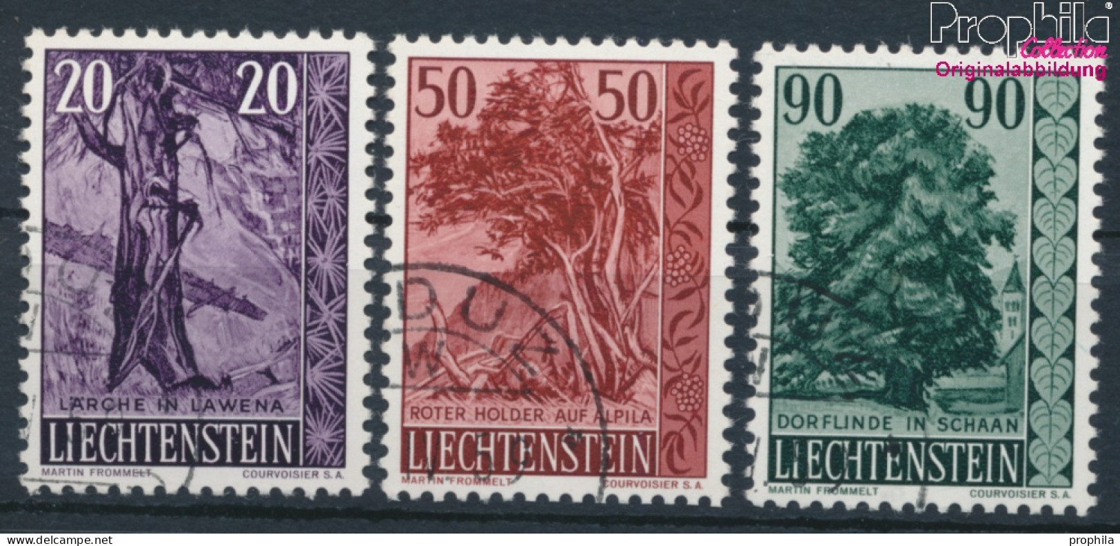 Liechtenstein 377-379 (kompl.Ausg.) Gestempelt 1959 Bäume (10331922 - Gebraucht