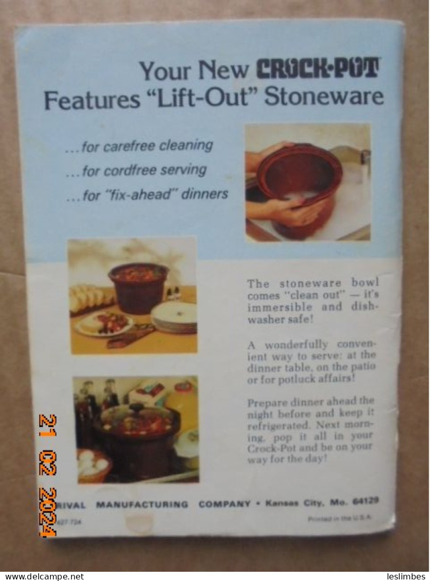 Rival Crock Pot Slow Cooker / Server Cookbook - Rival Manufacturing Company 1979 - Nordamerika