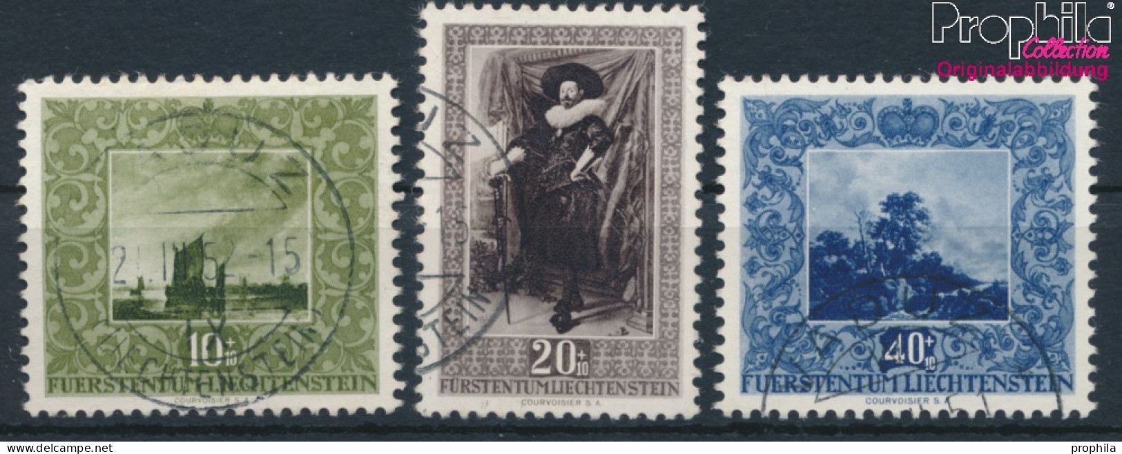 Liechtenstein 301-303 (kompl.Ausg.) Gestempelt 1951 Werke Holländischer Meister (10331908 - Usados