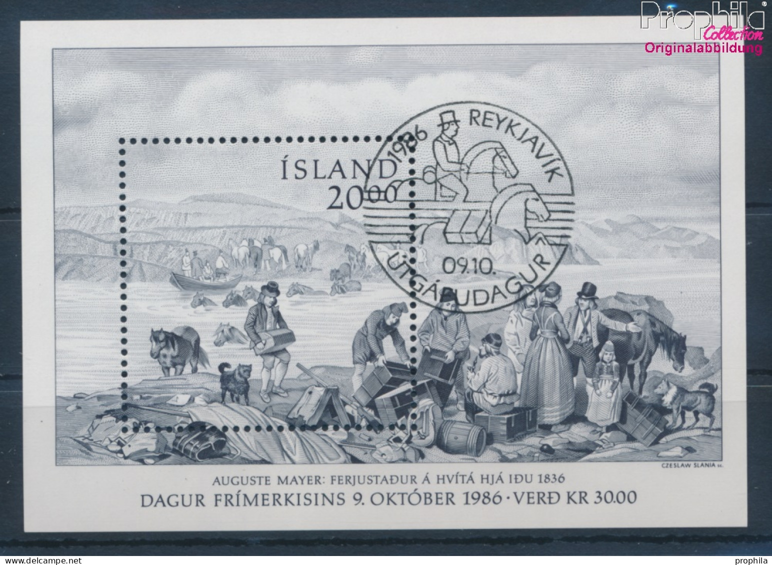 Island Block7 (kompl.Ausg.) Gestempelt 1986 Tag Der Briefmarke (10293457 - Oblitérés